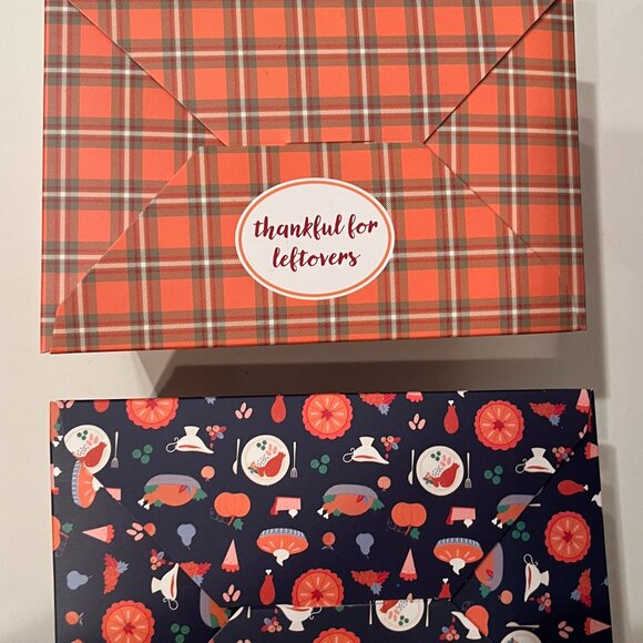 Thanksgiving Leftover‎ Paper Boxes Set of 12 by Bonus & Sparkles (new/x) - Picture 1 of 12